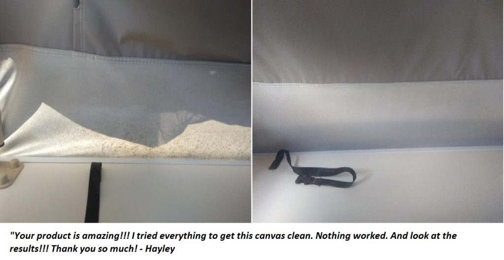 remove mould off canvas product